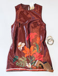 RICH FLORALS SILKY SHIFT