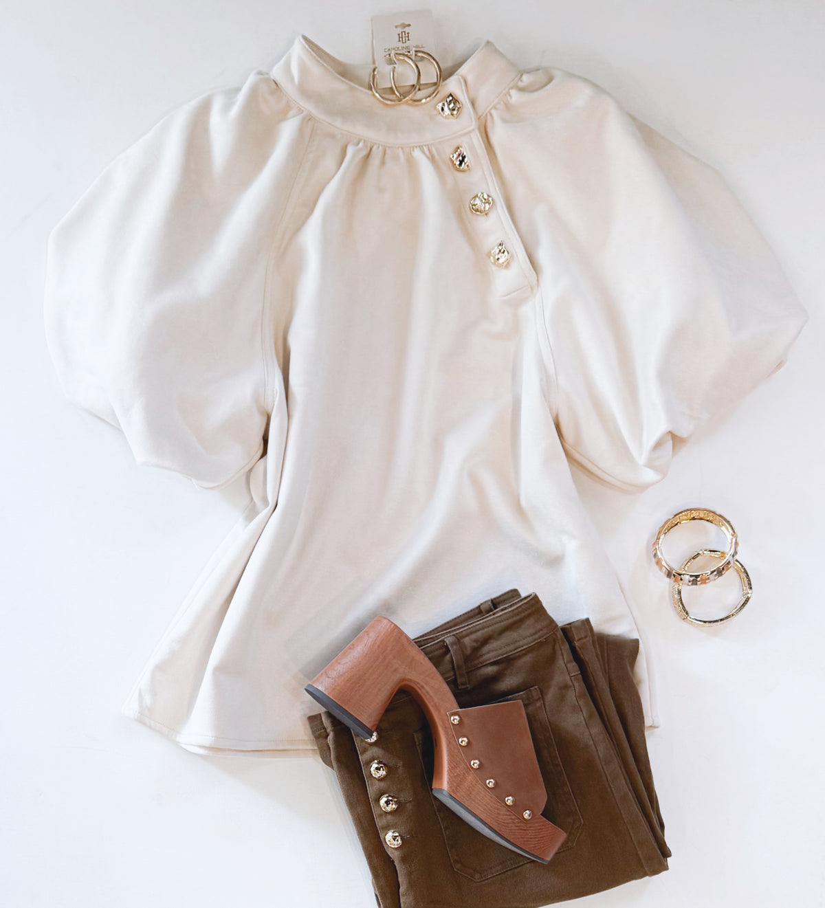 SUEDE BABE TOP (ECRU)