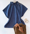 SUEDE BABE TOP (NAVY)