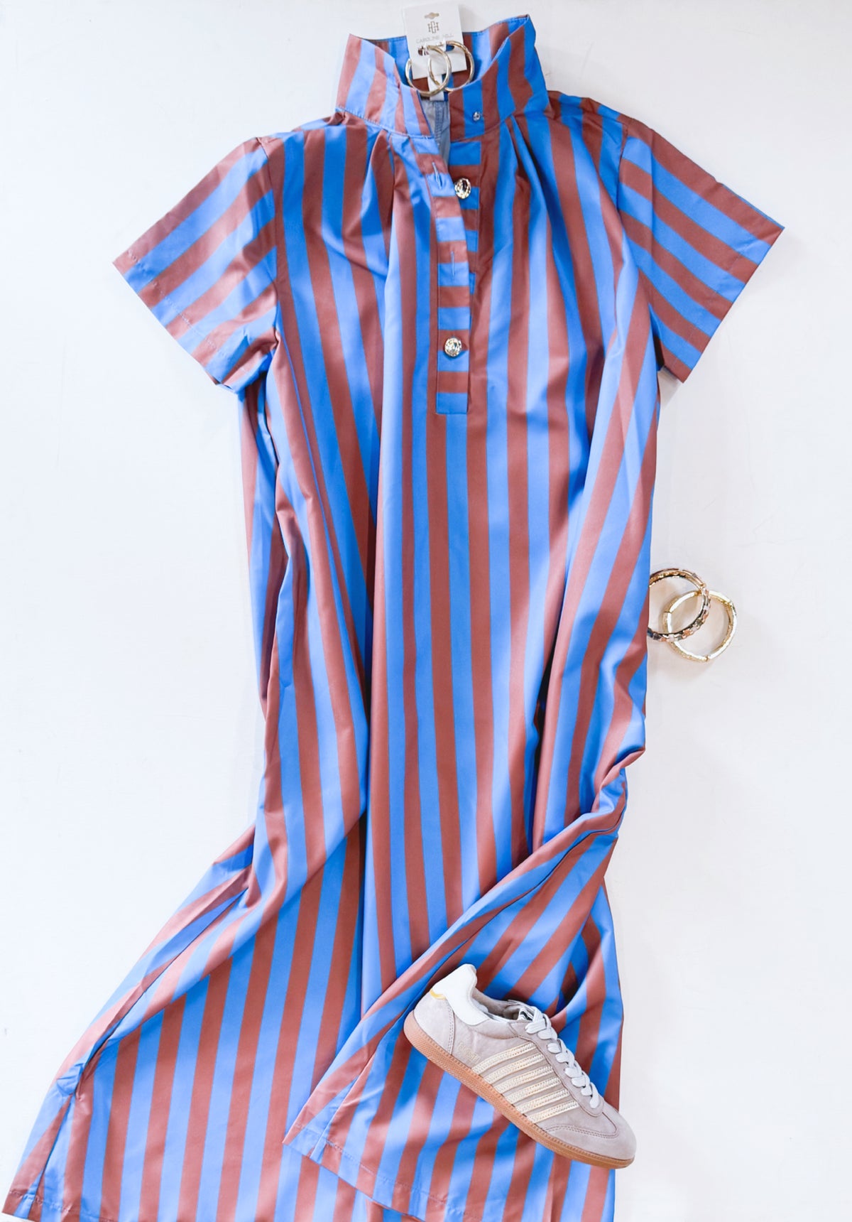 CARAMEL CORN ANKLE DRESS