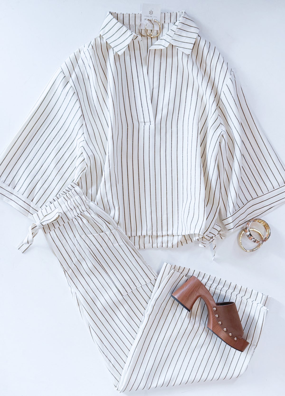NATURAL GLAM STRIPE SET