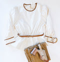 IN THE LOOP BELTED TOP