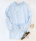 COZY CORNER SKORT SET (SKY BLUE)