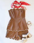 ICED MOCHA STRAPLESS SET