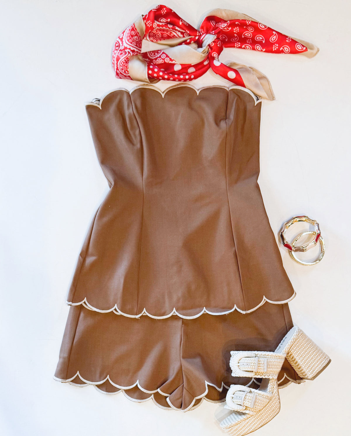 ICED MOCHA STRAPLESS SET