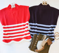GO TEAM SLEEVELESS KNIT (CHERRY)