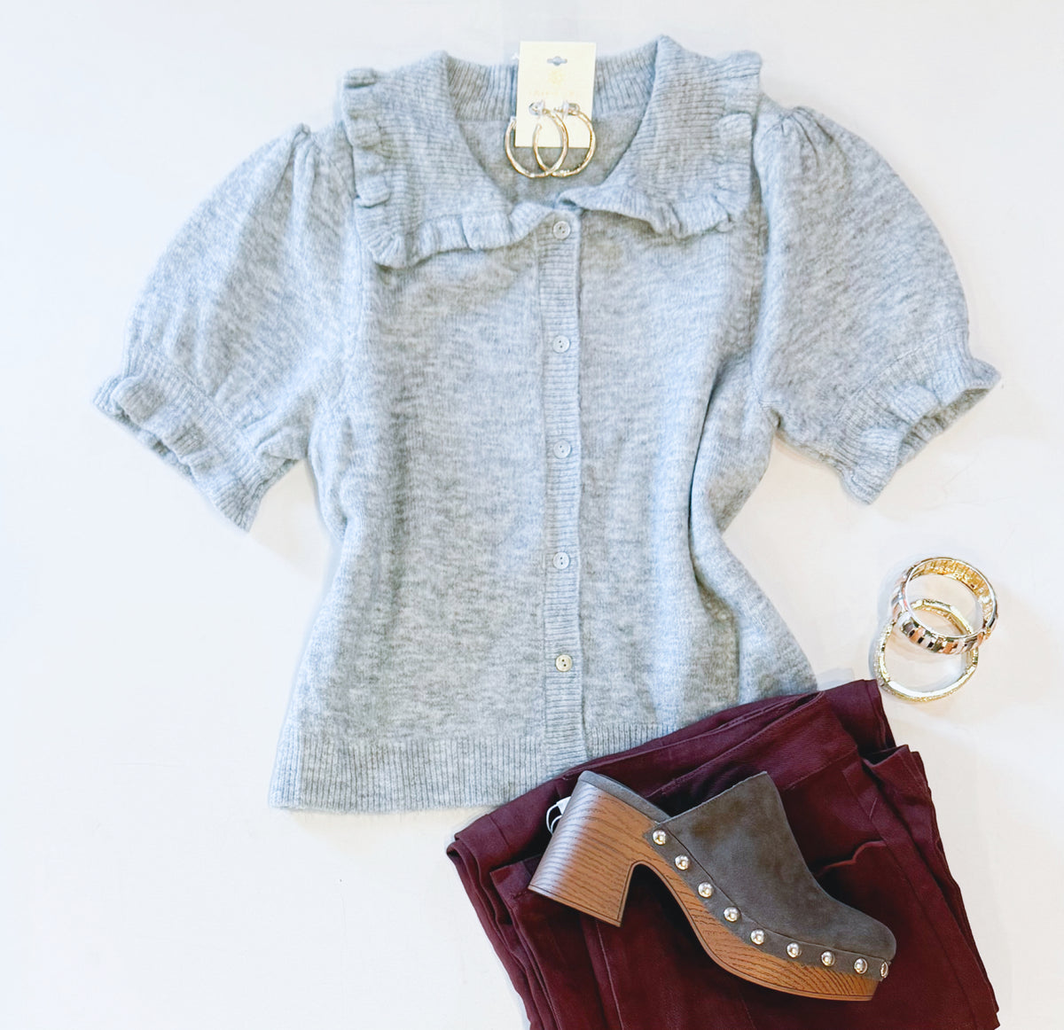 GIRLIE FRILL CARDI