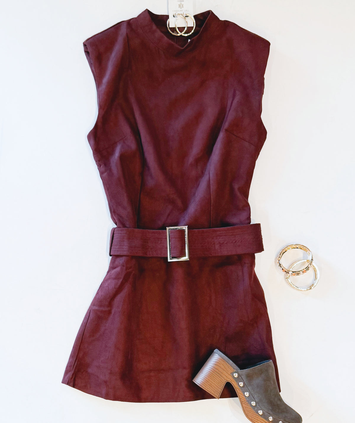 TOAST OF THE TOWN BELTED DRESS