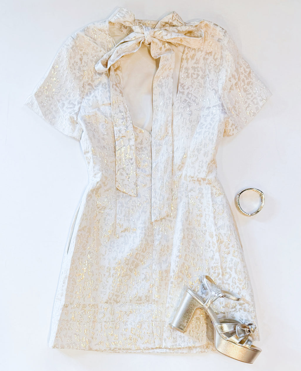 GILDED EVENT LEOPARD DRESS