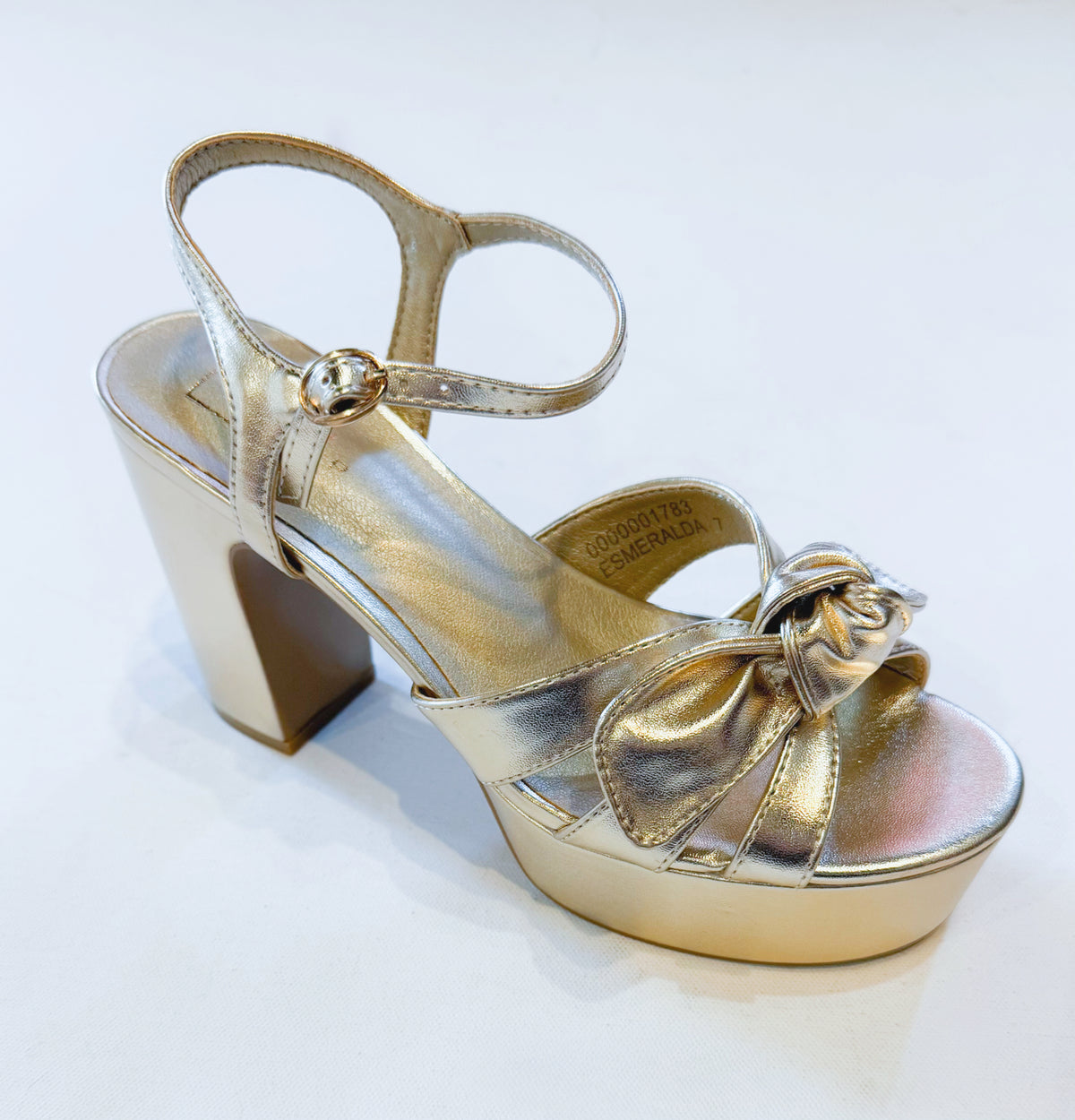 ESMERELDA ANTIQUE GOLD PLATFORM