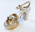 ESMERELDA ANTIQUE GOLD PLATFORM