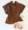 SUEDE BABE TOP (COFFEE)