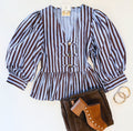 FALL FRENZY STRIPE TOP