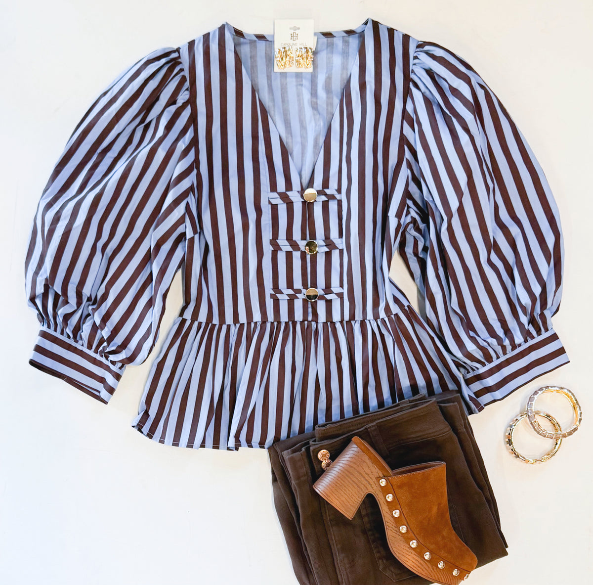 FALL FRENZY STRIPE TOP
