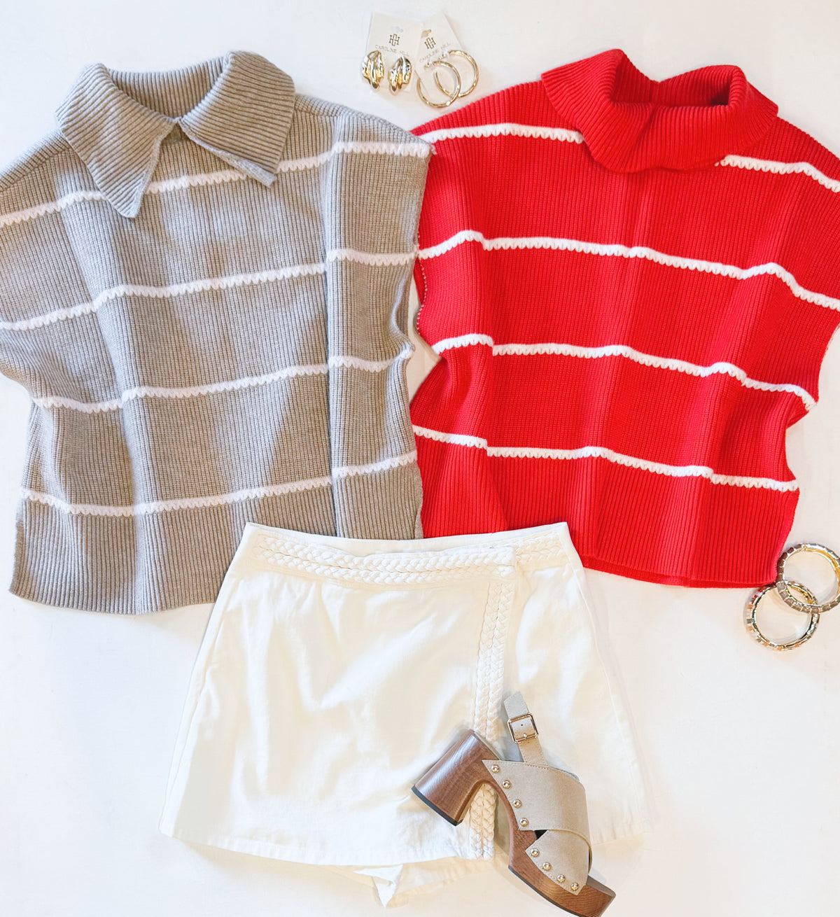 AFTERNOON TOPSTITCH TURTLENECK (CHERRY)