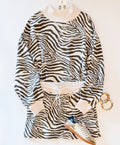 RUN AROUND PRINTED SKORT SET