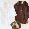 BRIDGE COLLAR TOP (WHITE)