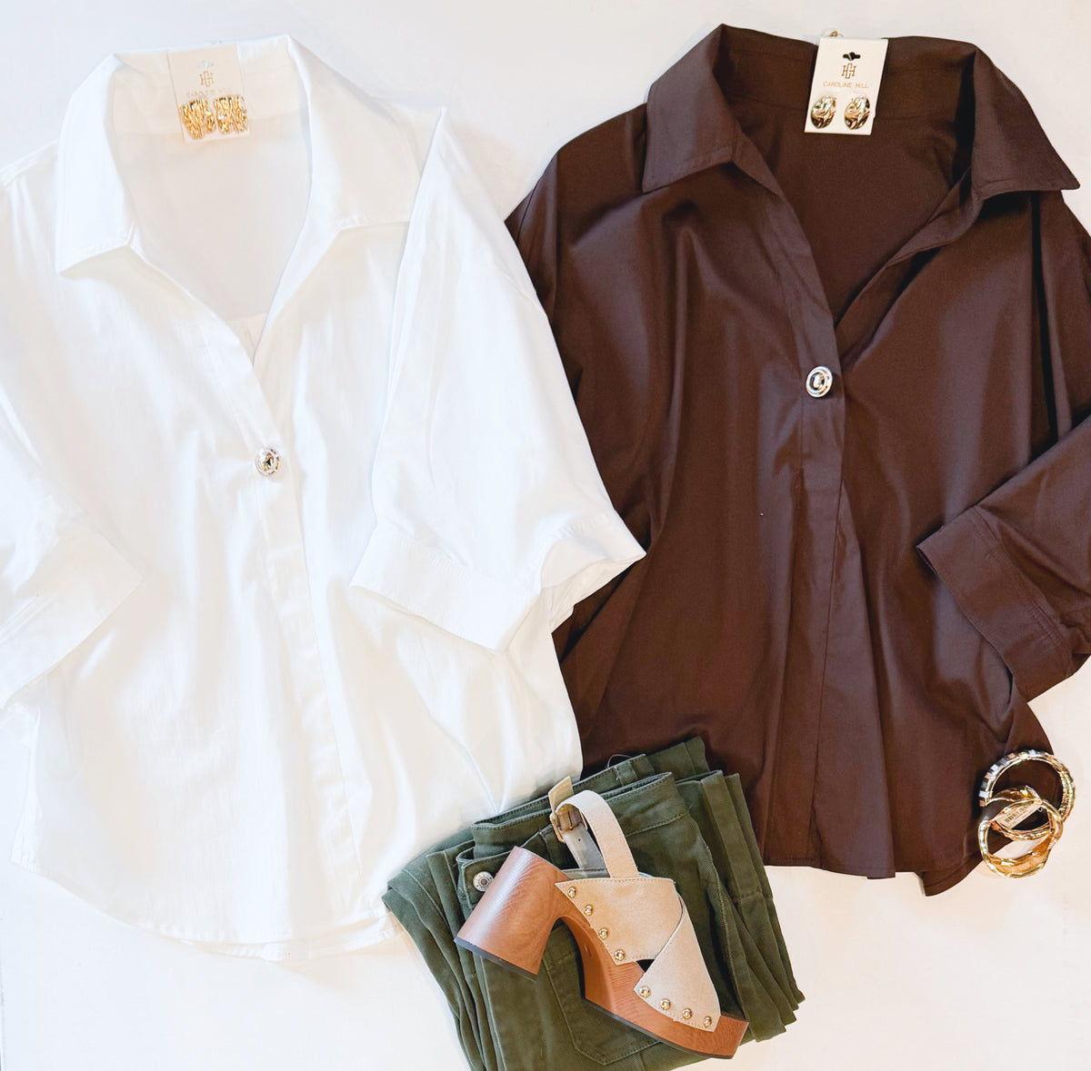BRIDGE COLLAR TOP (WHITE)