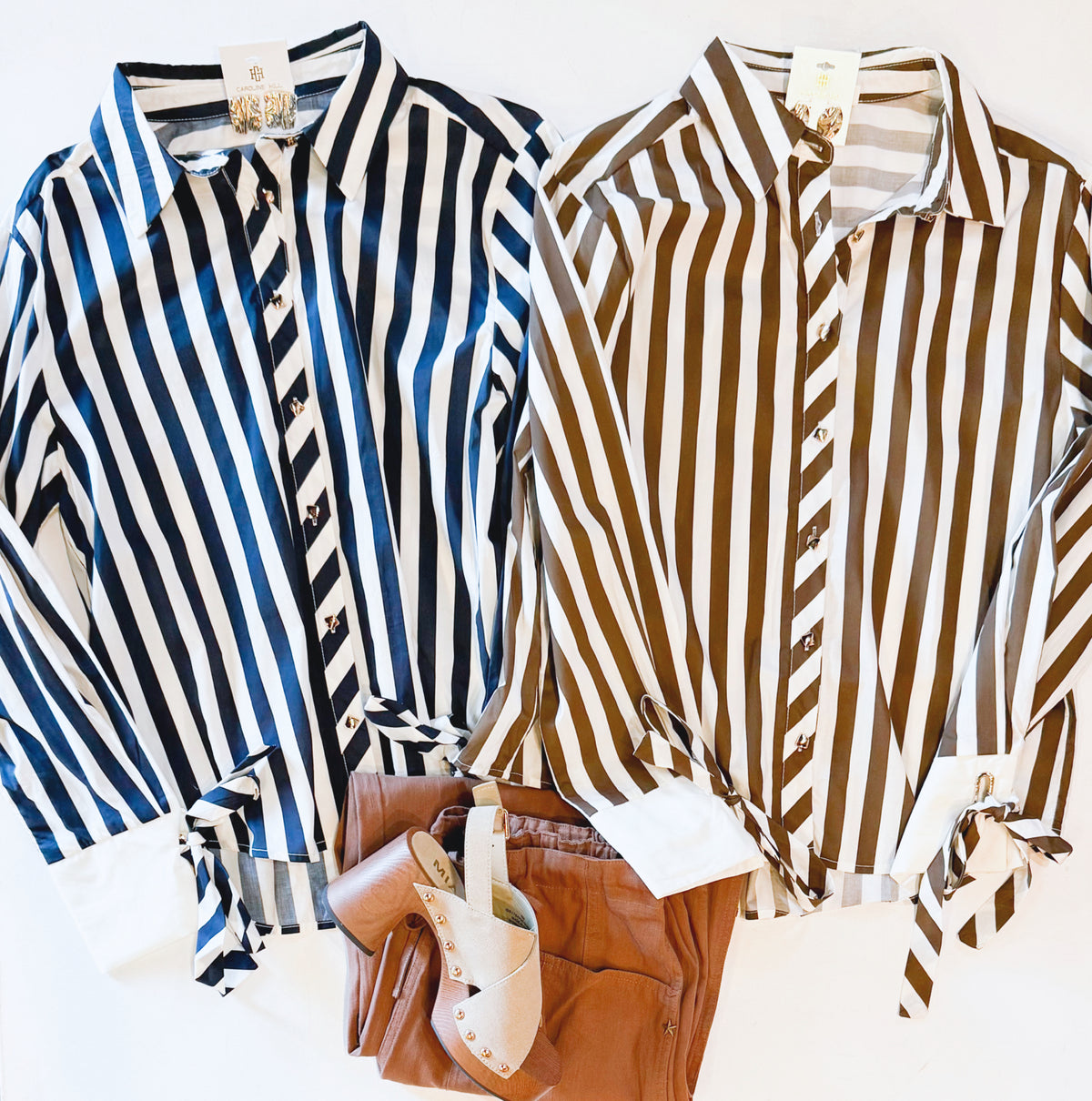 PARENT-TEACHER BUTTONDOWN (CHOCOLATE)